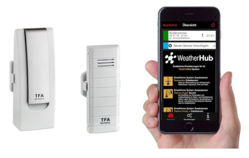 MediHub Smartphone Abruf der Temperatur Min/Max Thermometer