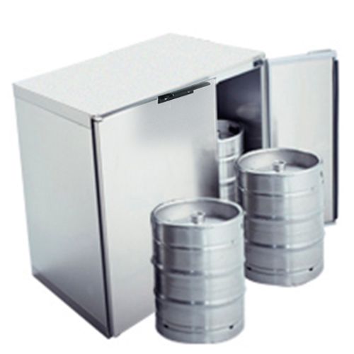 Fässerkühlbox 4x 50 Liter aus Edelstahl, ohne Kühlaggregat