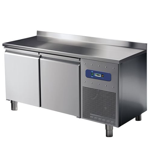 Tiefkühltisch 600 mm 2 türig mit Aufkantung, -10°/-20°C