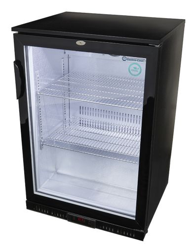 Untertheken Kühlschrank - Glastür - selbstschließend - schwarz - UC100