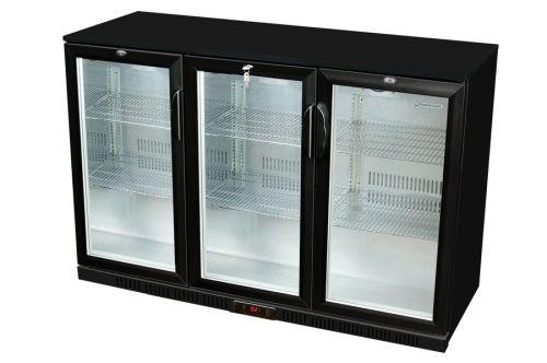 Thekenkühlschrank für Bar - Flügeltür - schwarz - GCUC300