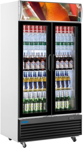 Getränkekühlschrank 2-türig mit Werbetafel, Modell GTK 800